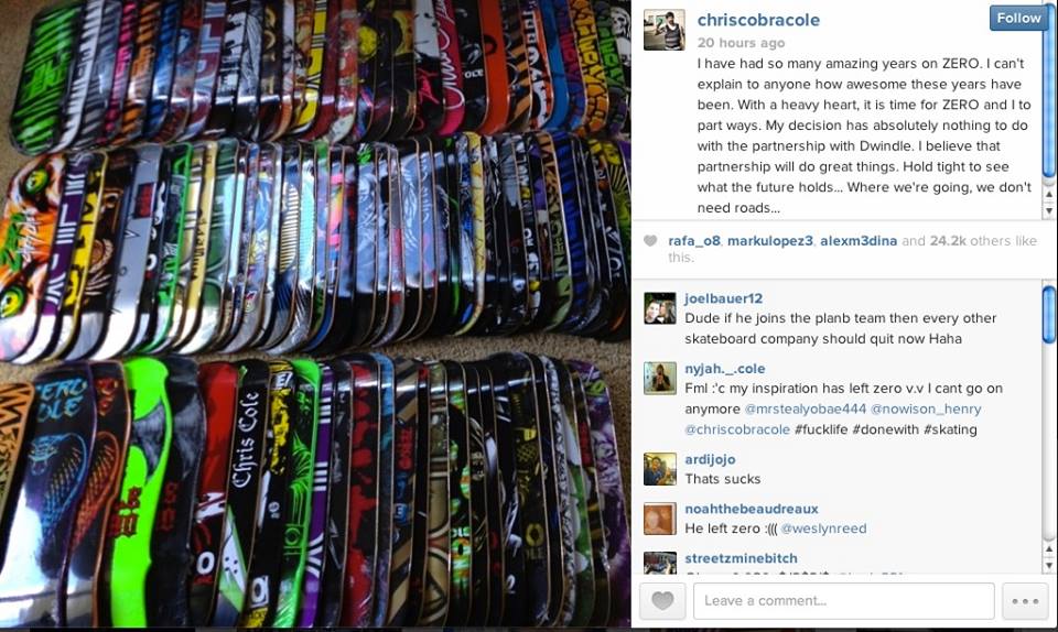 Chris Cole off ZERO Skateboards