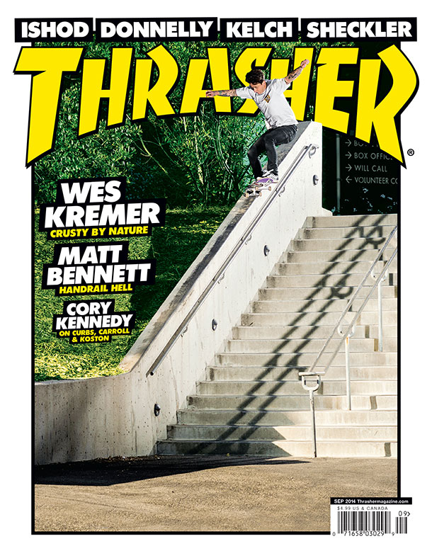 September Thrasher Cover: Dustin Dollin