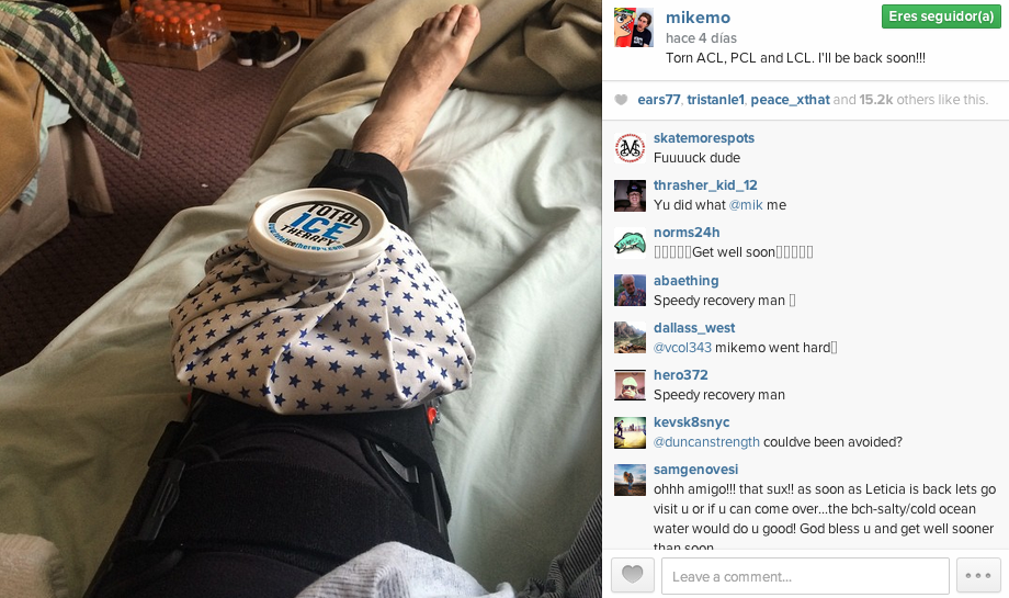 Mike Mo Capaldi: Injury Lesión