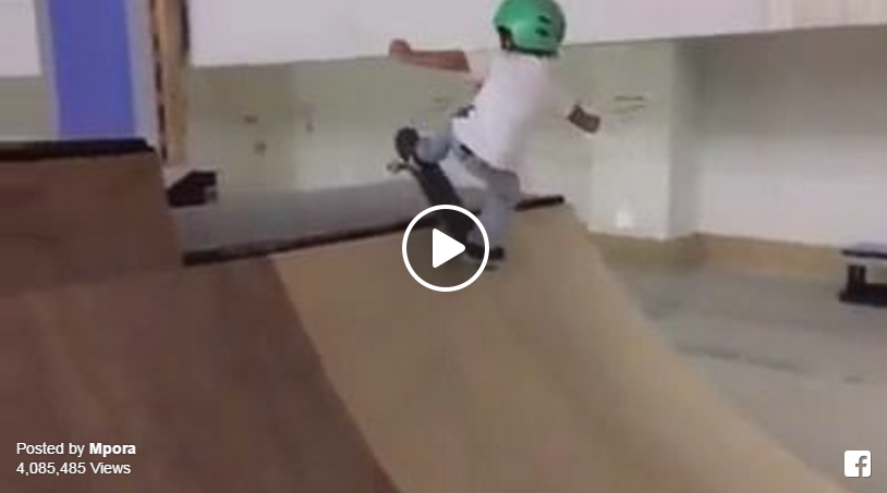 Ocean, el niño de 3 años que ya grinda rails