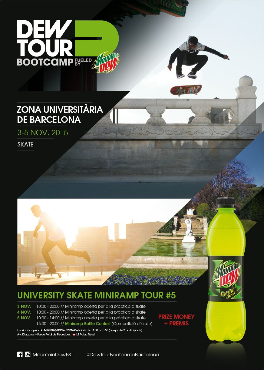 Mountain Dew trae su mini-ramp a Barcelona