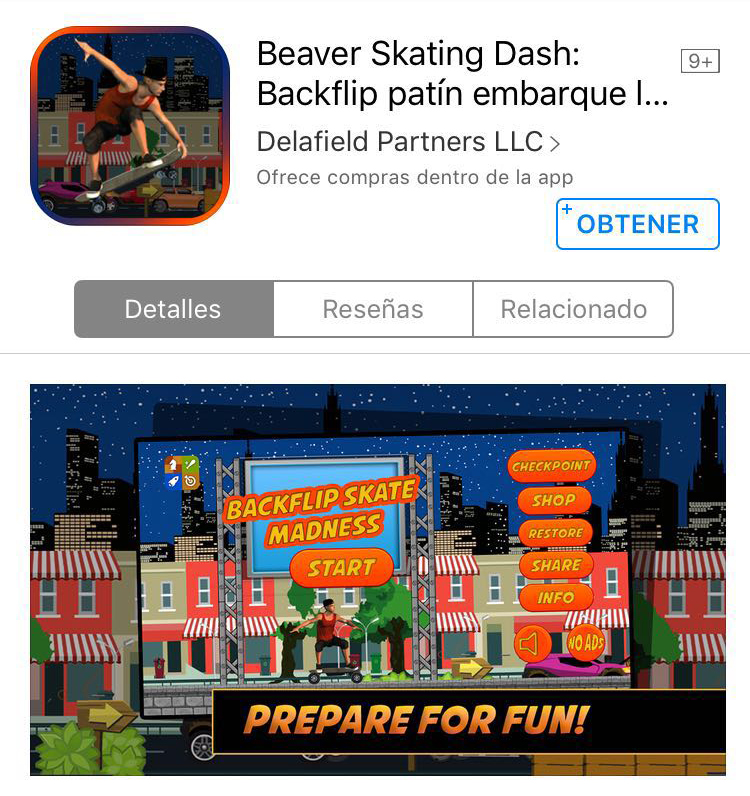 Beaver skating Dash