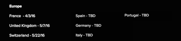 Make It Count 2016: Fechas y lugares