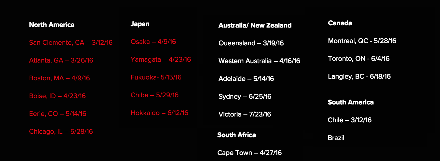 Make It Count 2016 Fechas