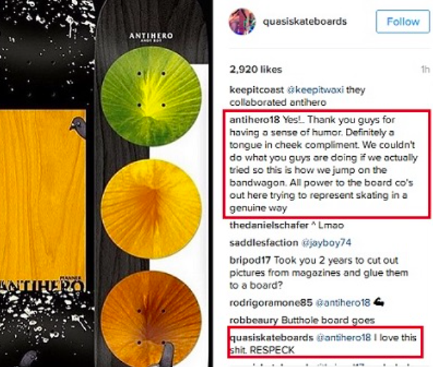 QUASI se burla de la nueva colección de Antihero