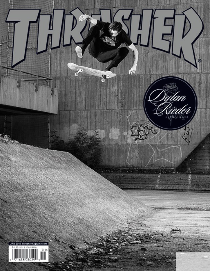 Thrasher le dedica una portada a Dylan Rieder
