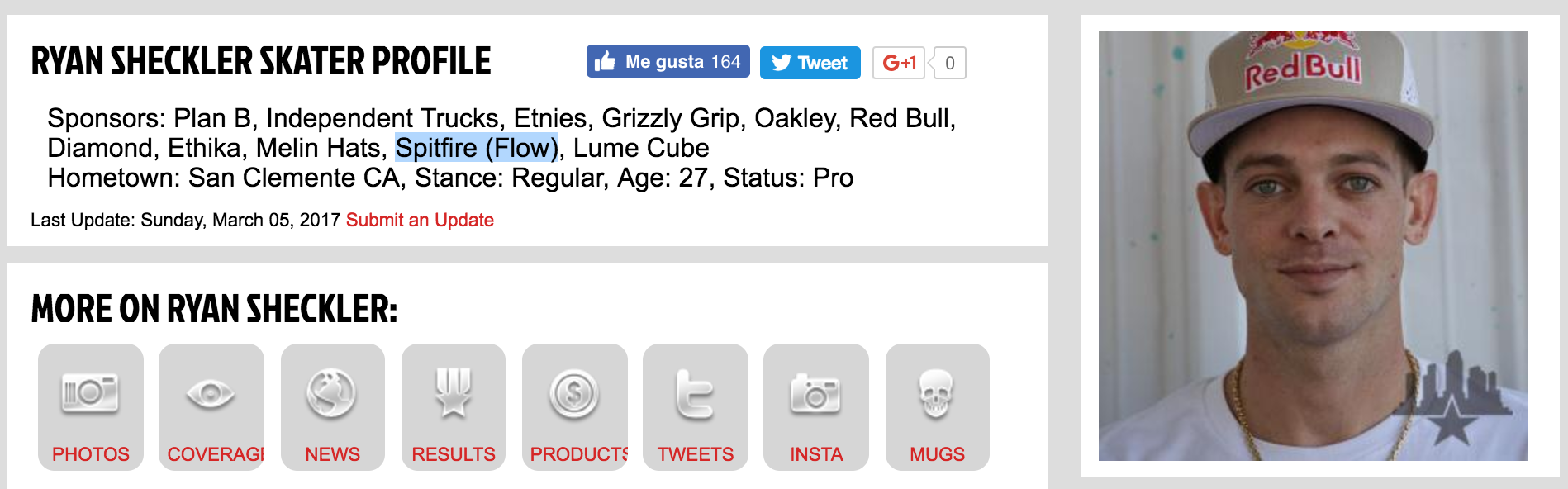 Ryan Sheckler ficha por Spitfire como Flow