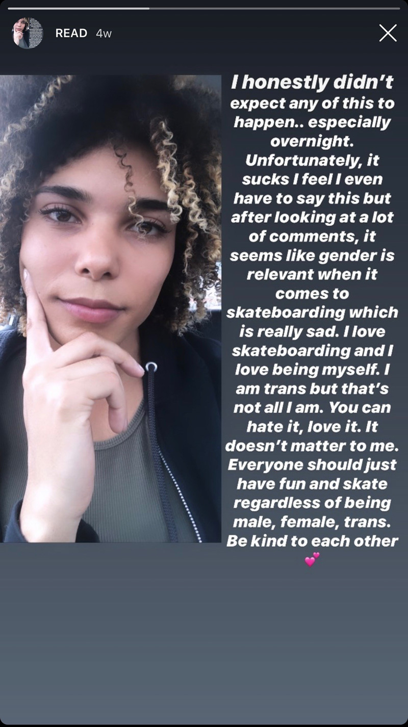 La skater transgénero que revolucionó las redes