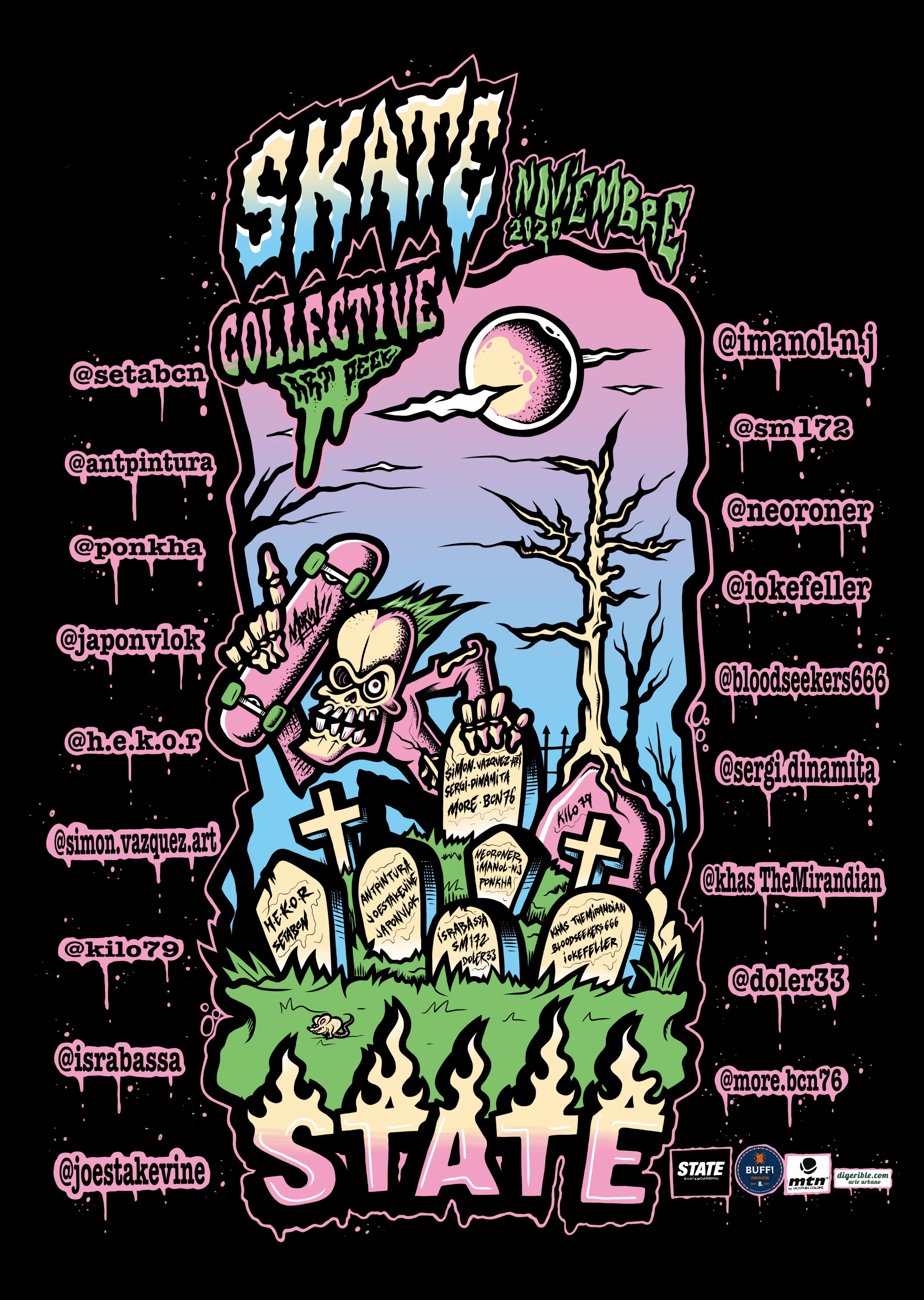 State BCN: SKATE COLLECTIVE ART DECK