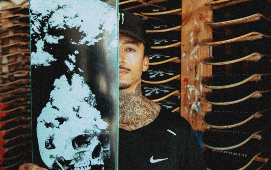 Nyjah Huston presenta su nueva marca "Disorder Skateboards"