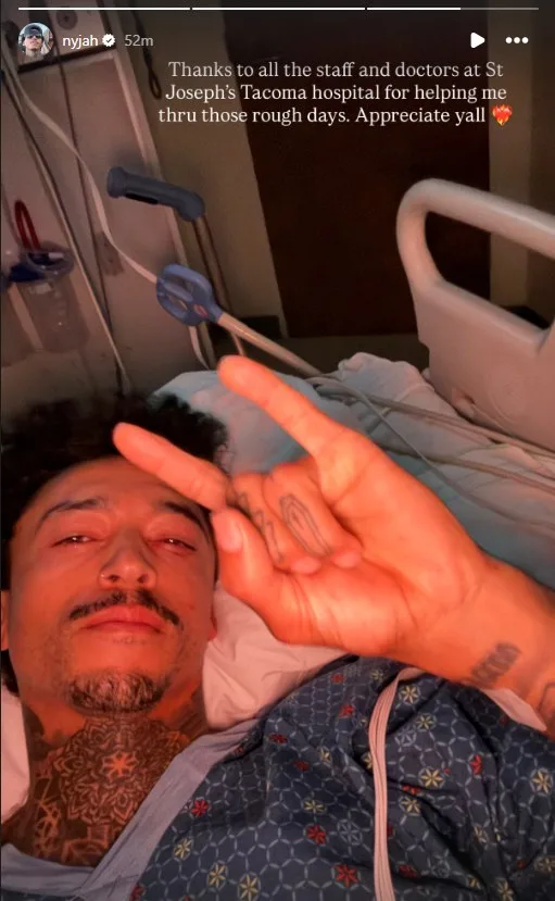 Nyjah Huston vuelve a caer duro: mandíbula, pómulo y riñón tocados