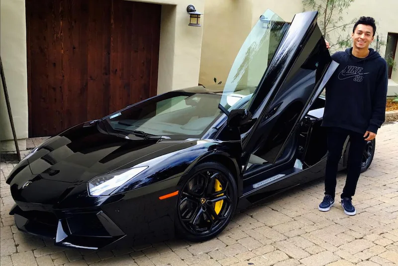 Nyjah Huston se compra un Lamborghini Aventador