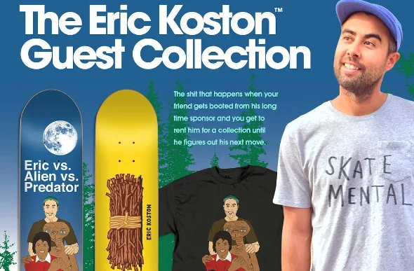 Skate Mental lanza la colección Eric Koston