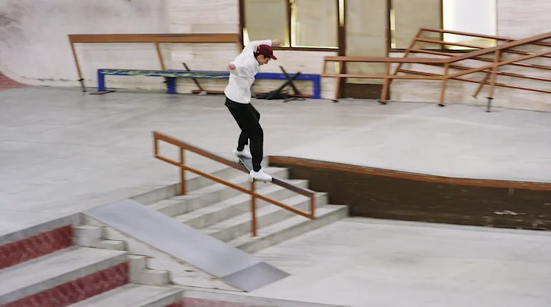 El park de The Berrics, desde arriba