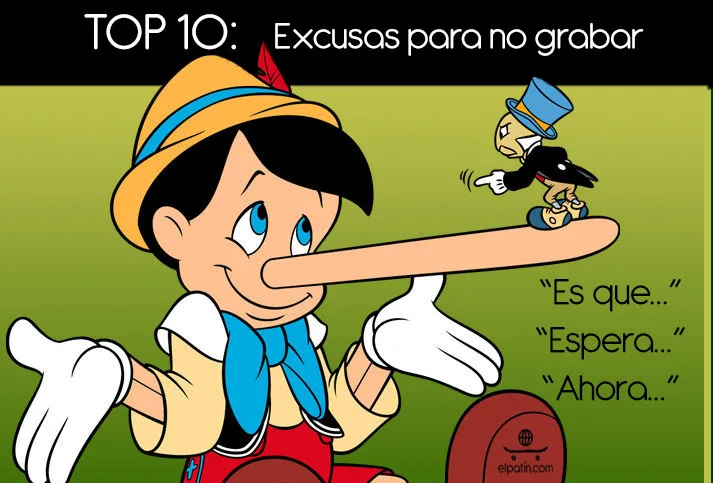 TOP 10: Excusas para no grabar a tus colegas