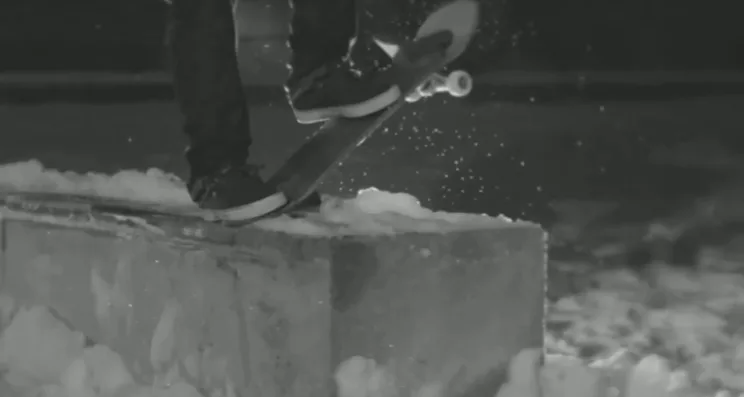 Patinando en la nieve con Gard Hvaara