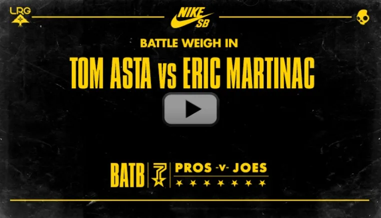 BATTLE WEIGH IN: Tom Asta vs Eric Martinac