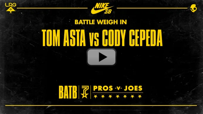 BATTLE WEIGH IN Tom Asta vs Cody Cepeda
