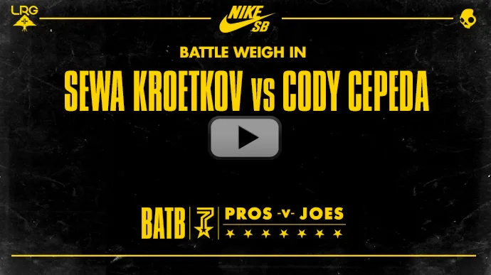 BATTLE WEIGH IN Sewa Kroetkov vs Cody Cepeda